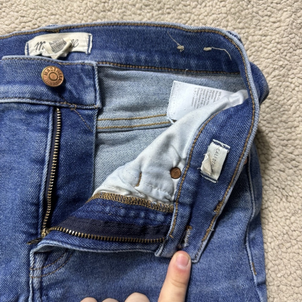 Madewell Jeans Womens 26 Blue Denim Cali Demi-Boot Bootcut Mid Rise Meas 25x24.5 - Picture 5 of 15